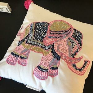 Lilly Pulitzer Elephant Pillow